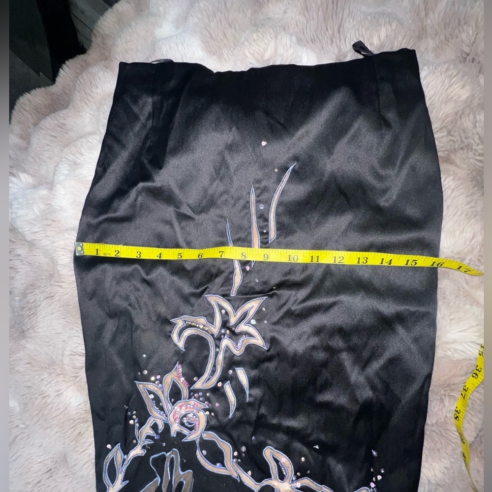 Mandalay Silk Skirt with Applique and Beadwork, Size 4 - Picture 7 of 16